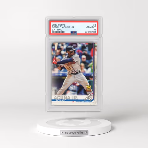 2019 Topps #1 Ronald Acuna Jr. - Batting (PSA 10 GEM MINT)