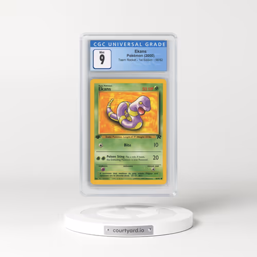 2000 Team Rocket #56/82 Ekans - 1st Edition 1st Edition (CGC 9 MINT)