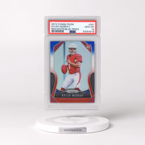 2019 Panini Prizm #301 Kyler Murray - Red/White/Blue Prizm (PSA 10 GEM MINT)