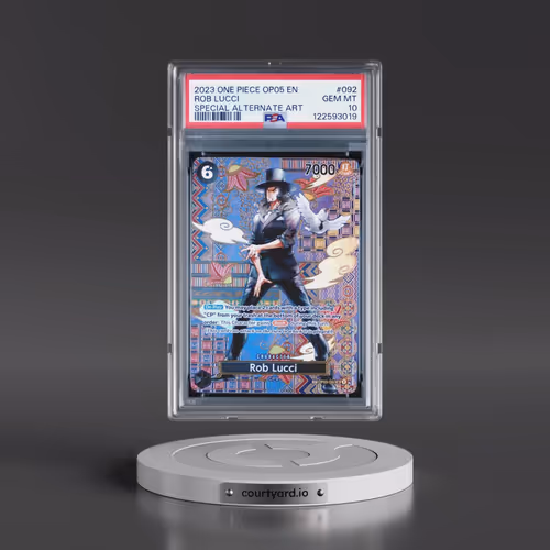 2023 One Piece OP05-Awakening of the New Era #092 Rob Lucci - Special Alternate Art (PSA 10 GEM MINT