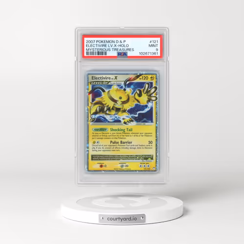 2007 Pokémon Diamond & Pearl Mysterious Treasures #121 Electivire LV.X - Holo (PSA 9 MINT)