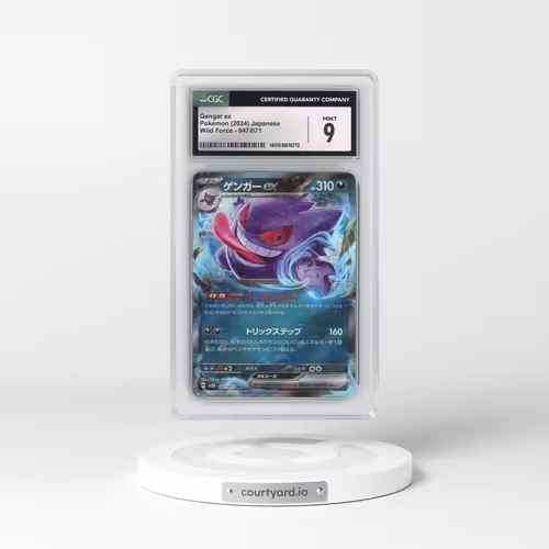 2024 Pokémon Sv5k-Wild Force #047 Gengar EX - Holo (CGC 9 MINT)
