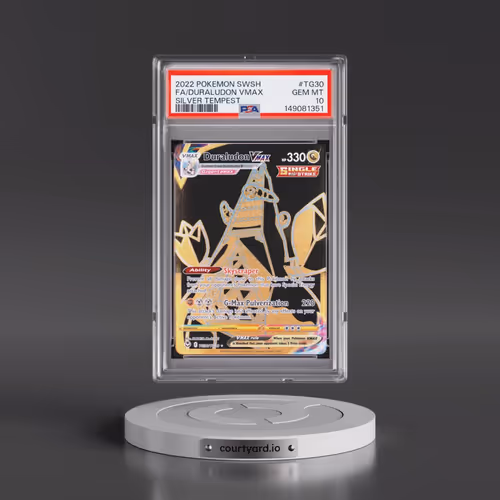 2022 Pokémon Sword & Shield Silver Tempest #TG30 Duraludon Vmax - Full Art (PSA 10 GEM MINT)