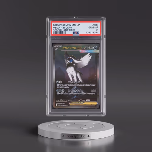 2025 Pokémon M1l-Mega Brave #089 Mega Absol EX - Holo Special Art Rare (PSA 10 GEM MINT)