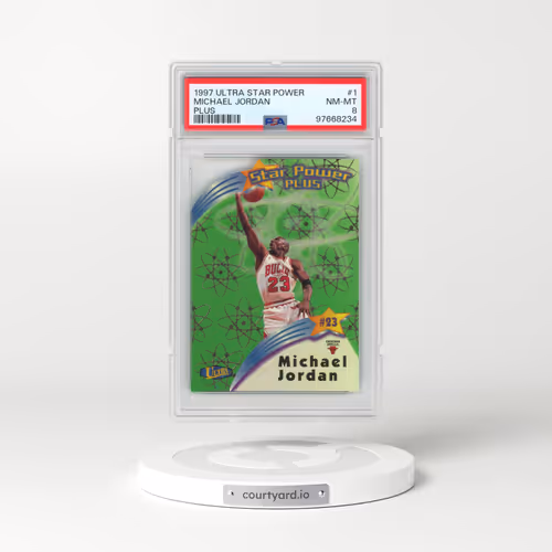 1997 Ultra Star Power #1 Michael Jordan - Plus (PSA 8 NM-MT)