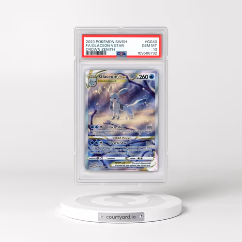 2023 Pokémon Sword and Shield Crown Zenith #GG40 Glaceon Vstar - Full Art (PSA 10 GEM MINT)