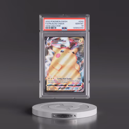 2020 Pokémon Sword & Shield Vivid Voltage #044 Pikachu Vmax - Full Art (PSA 10 GEM MINT)