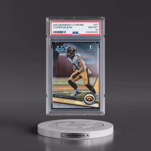 2023 Bowman University Chrome #27 Cooper Dejean (PSA 10 GEM MINT)