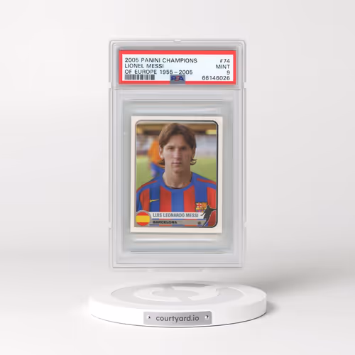 2005 Panini Champions of Europe 1955-2005 #74 Lionel Messi (PSA 9 MINT)