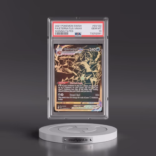 2021 Pokémon Sword & Shield Shining Fates #SV122 Eternatus Vmax - Full Art (PSA 10 GEM MINT)