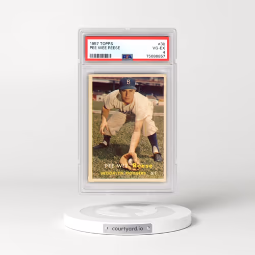 1957 Topps #30 Pee Wee Reese (PSA 4 VG-EX)