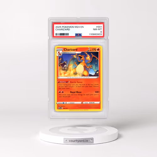 2025 Pokémon M24 EN-Mcdonald's Collection #001 Charizard (PSA 8 NM-MT)