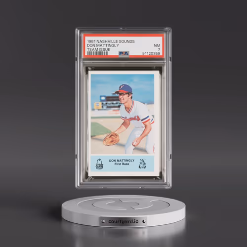 1981 Nashville Sounds Team Issue Don Mattingly (PSA 7 NM)
