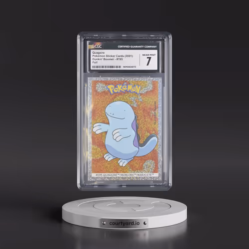 1999 Pokémon Sticker Cards (Dunkin' Boomer) - English #195 Quagsire - Foil (CGC 7 NM)