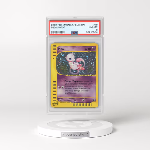 2002 Pokémon Expedition #19 Mew - Holo (PSA 8 NM-MT)