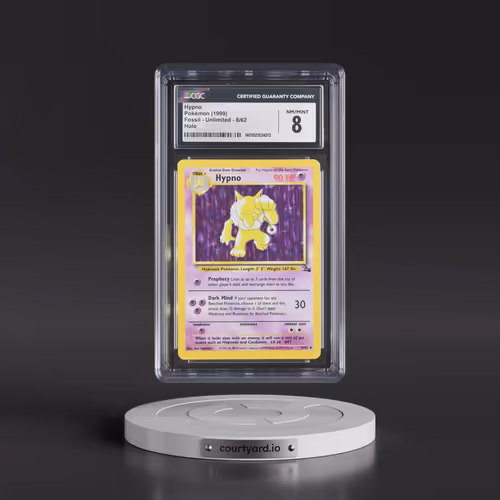 1999 Fossil #8/62 Hypno - Galaxy Star Holo (CGC 8 NM-MT)