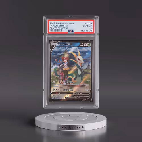 2022 Pokémon Sword & Shield Silver Tempest #TG13 Serperior V - Holo Full Art (PSA 10 GEM MINT)