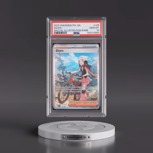 2025 Pokémon Pfl EN-Phantasmal Flames #129 Dawn - Special Illustration Rare (PSA 10 GEM MINT)