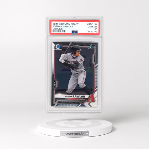 2021 Bowman Draft #BDC194 Jordan Lawlar - Chrome (PSA 10 GEM MINT)