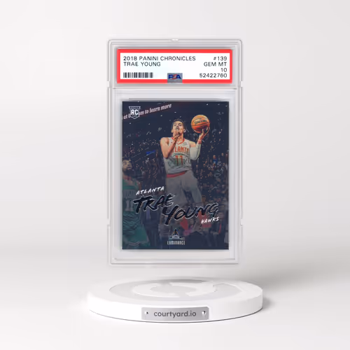 2018 Panini Chronicles #139 Trae Young (PSA 10 GEM MINT)