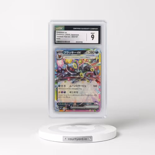 2024 High Class Pack: Terastal Fest ex - sv8a #093/187 Umbreon ex - Holo (CGC 9 MINT)