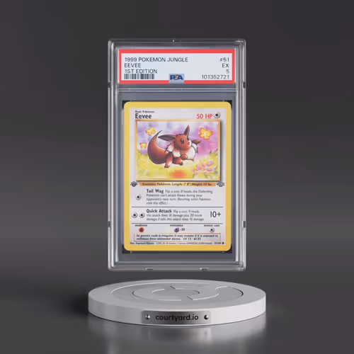 1999 Pokémon Jungle #51 Eevee - 1st Edition (PSA 5 EX)