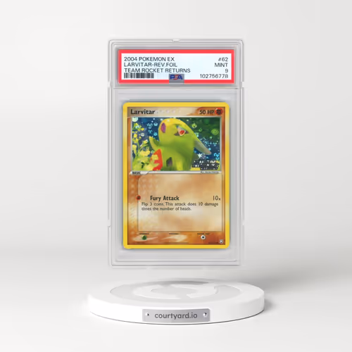 2004 Pokémon EX Team Rocket Returns #62 Larvitar - Reverse Foil (PSA 9 MINT)