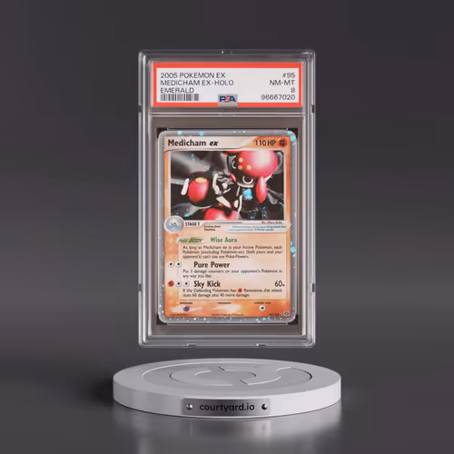 2005 Pokémon EX Emerald #95 Medicham EX - Holo Holo (PSA 8 NM-MT)