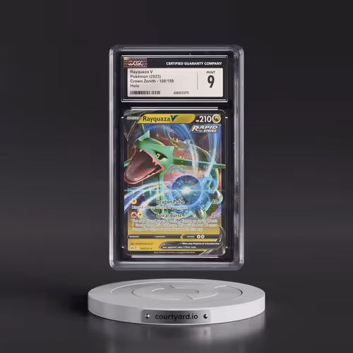 2023 Crown Zenith #100/159 Rayquaza V - Holo (CGC 9 MINT)