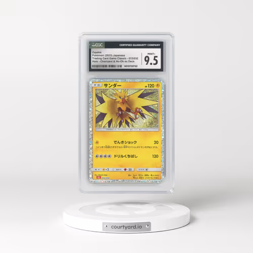 2023 Trading Card Game Classic - CLF, CLL, CLK #012/032 Zapdos - Holo Charizard & Ho-Oh ex Deck - CLL (CGC 9.5 MINT+)