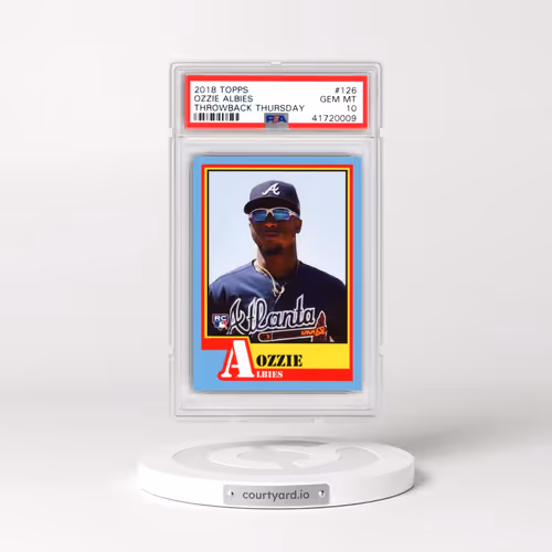 2018 Topps Throwback Thursday #126 Ozzie Albies (PSA 10 GEM MINT)