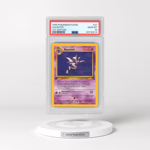 1999 Pokémon Fossil #21 Haunter - 1st Edition (PSA 10 GEM MINT)