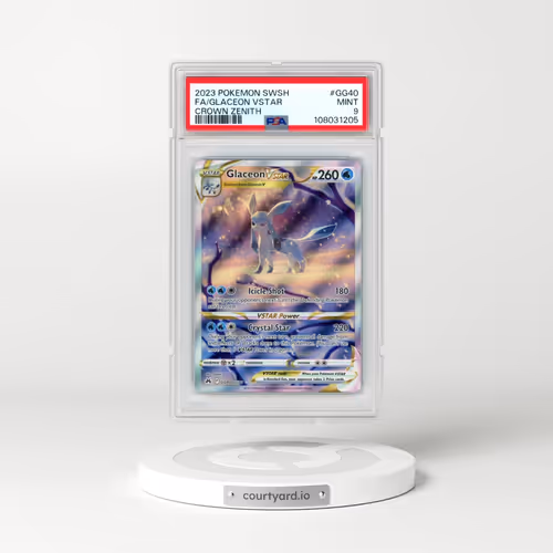 2023 Pokémon Sword and Shield Crown Zenith #GG40 Glaceon Vstar - Full Art (PSA 9 MINT)