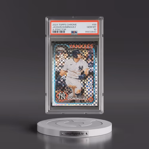 2024 Topps Chrome #89 Jasson Dominguez - X-Fractor (PSA 10 GEM MINT)