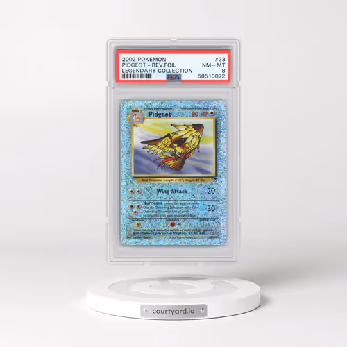 2002 Pokémon Legendary Collection #33 Pidgeot - Reverse Foil (PSA 8 NM-MT)