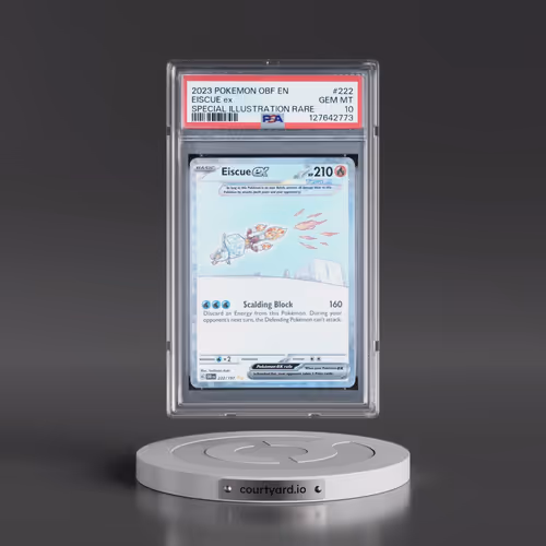 2023 Pokémon Obf EN-Obsidian Flames #222 Eiscue EX - Holo Special Illustration Rare (PSA 10 GEM MINT