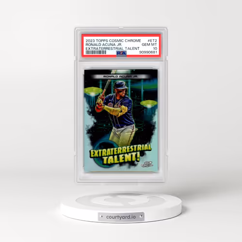 2023 Topps Cosmic Chrome Extraterrestrial Talent #ET2 Ronald Acuna Jr. (PSA 10 GEM MINT)