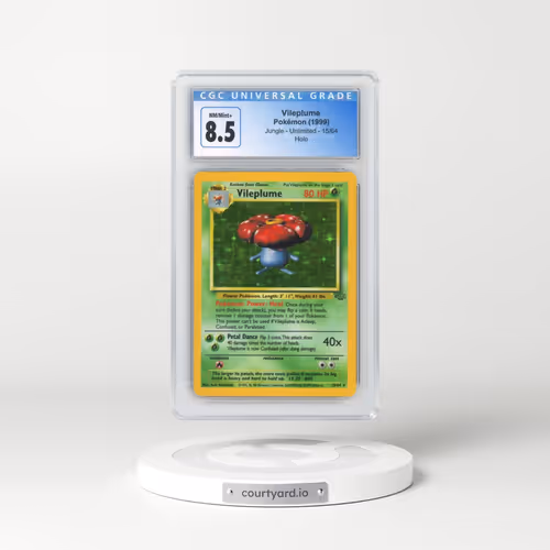 1999 Jungle #15/64 Vileplume - Holo (CGC 8.5 NM-MT+)