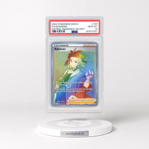 2022 Pokémon Sword & Shield Astral Radiance #199 Adaman - Full Art Secret (PSA 10 GEM MINT)