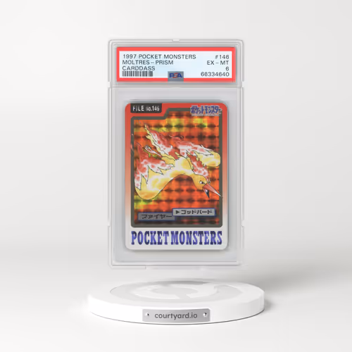 1997 Pocket Monsters Carddass #146 Moltres-Prism (PSA 6 EX-MT)