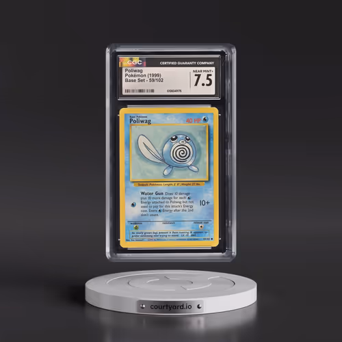 1999 Base Set #59/102 Poliwag (CGC 7.5 NM+)