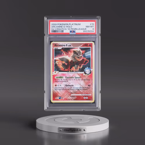2009 Pokémon Platinum Supreme Victors #15 Arcanine G - Holo Crosshatch-2009 Pokemon League (PSA 8 NM