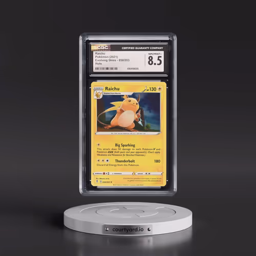 2021 Evolving Skies #050/203 Raichu - Holo (CGC 8.5 NM-MT+)