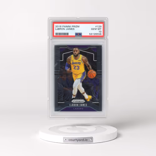 2019 Panini Prizm #129 LeBron James (PSA 10 GEM MINT)