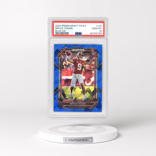 2023 Panini Prizm Draft Picks #101 Bryce Young - Blue Ice (PSA 10 GEM MINT)