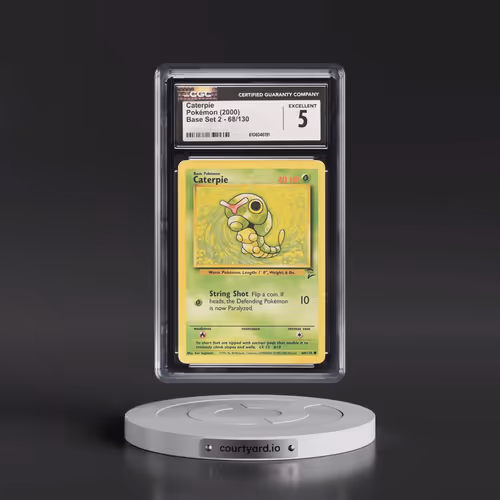 2000 Base Set 2 #68/130 Caterpie (CGC 5 EX)