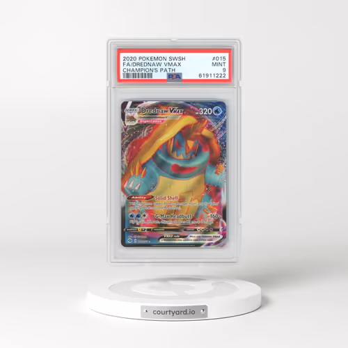 2020 Pokémon Sword & Shield Champion's Path #015 Drednaw Vmax - Full Art (PSA 9 MINT)