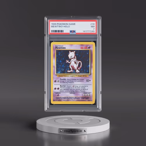 1999 Pokémon Game #10 Mewtwo - Holo (PSA 7 NM)