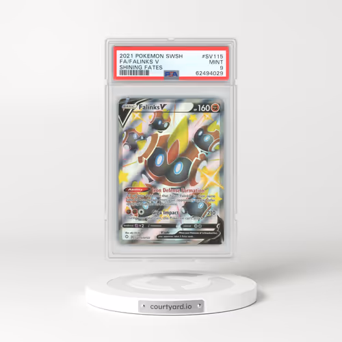 2021 Pokémon Sword & Shield Shining Fates #SV115 Falinks V - Holo Full Art (PSA 9 MINT)
