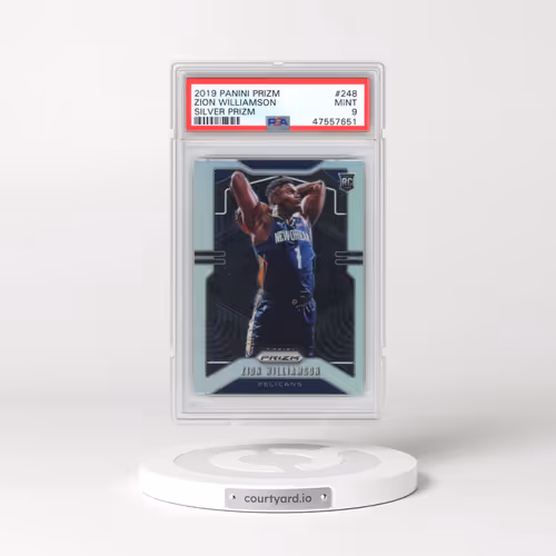 2019 Panini Prizm #248 Zion Williamson - Silver Prizm (PSA 9 MINT)